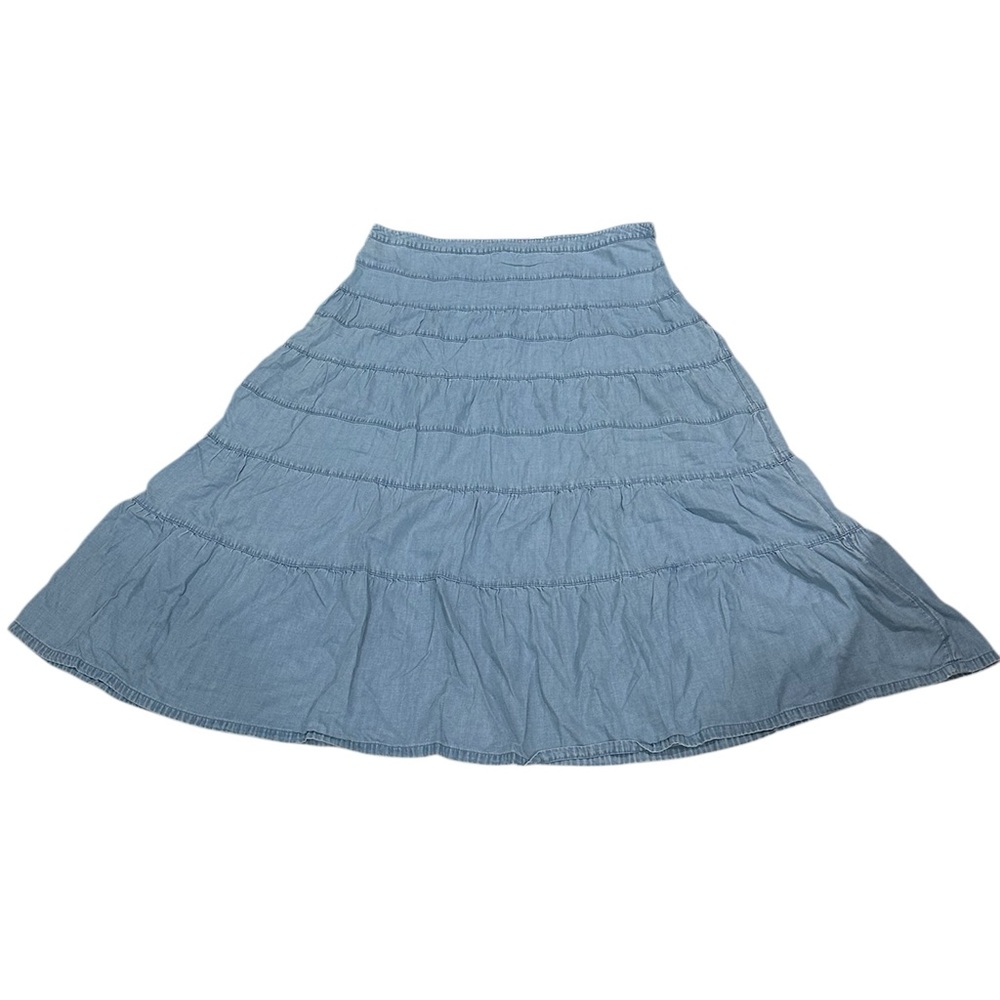 Liz Clairborne Emma James Denim long size 18 skirt light wash‎